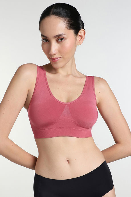 Wacoal Padded Non Wired Full Coverage Bralette - Rose Wine — image 7